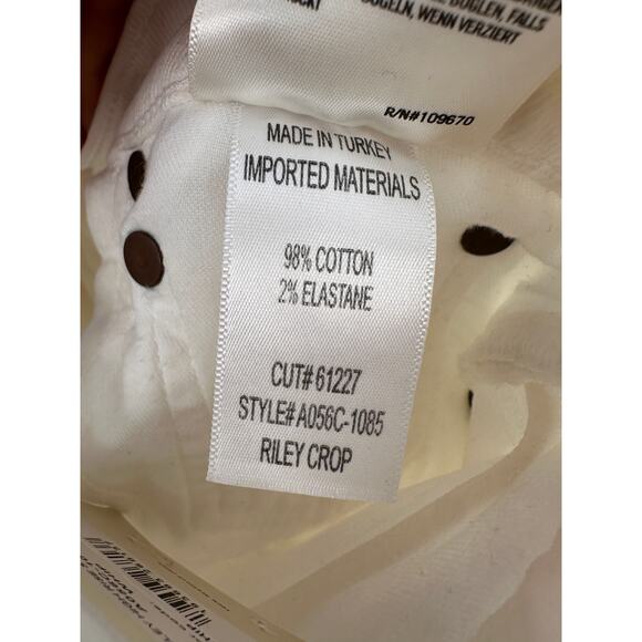 AGOLDE NWT Riley Crop Denim Jean in Whip // 25 - Picture 11 of 13